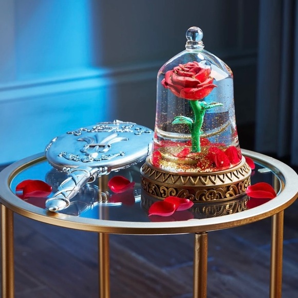 Disney Other - NEW Beauty and the Beast Enchanted Rose Snowglobe Disney Belle Collector’s Item